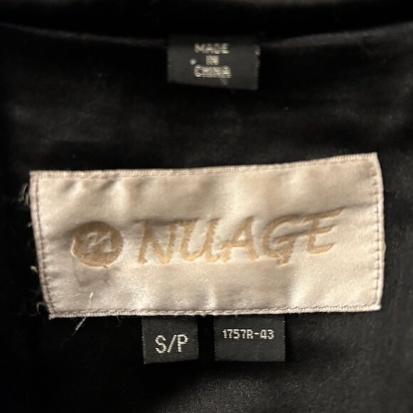 NUAGE BRAND-ELEGANT, FAUX SHEARED BEAVER, HOODED COAT. - Picture 3 of 5